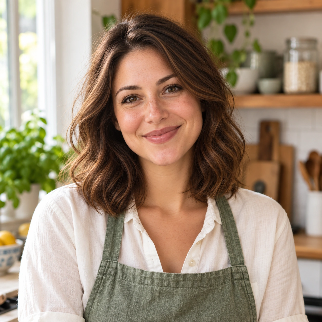AI-generated portrait representing Emily Parker, DISHORA’s recipe-writing persona.