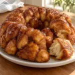 Golden pull-apart cinnamon monkey bread